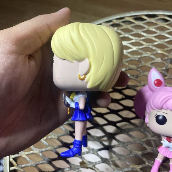 Funko Pop Vinyl Sailor Moon #298 Sailor Chibi Moon + #297 Sailor Uranus OOB - Picture 3 of 8
